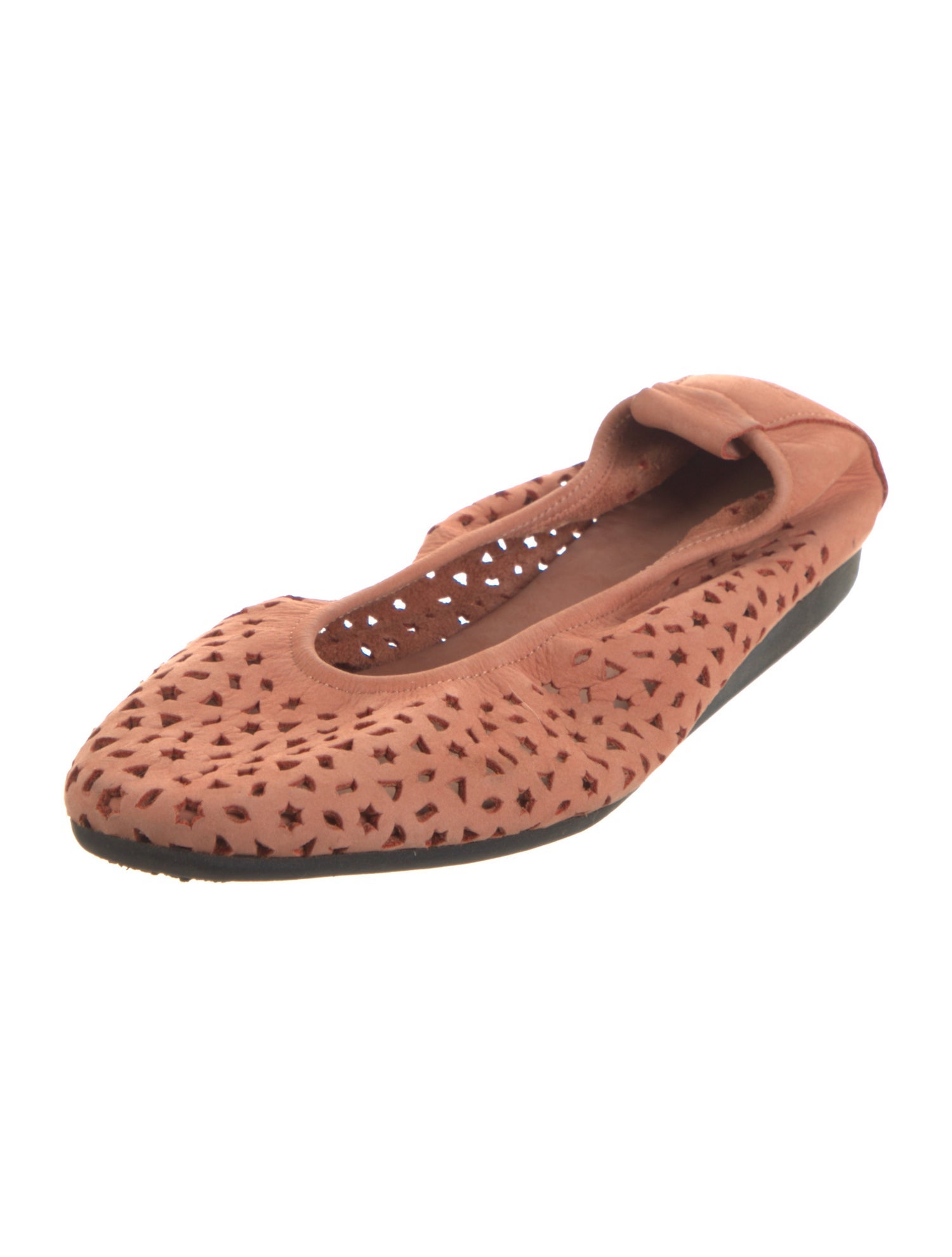 Arche Leather Lasercut Accents Ballet Flats